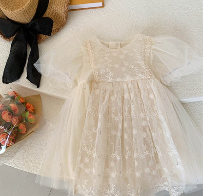 Children's Floral Lace Dress