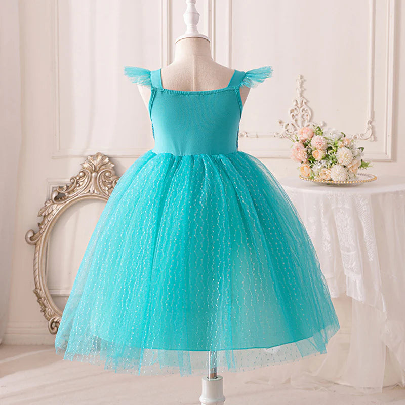 Bright Blue Princess Children's Dress