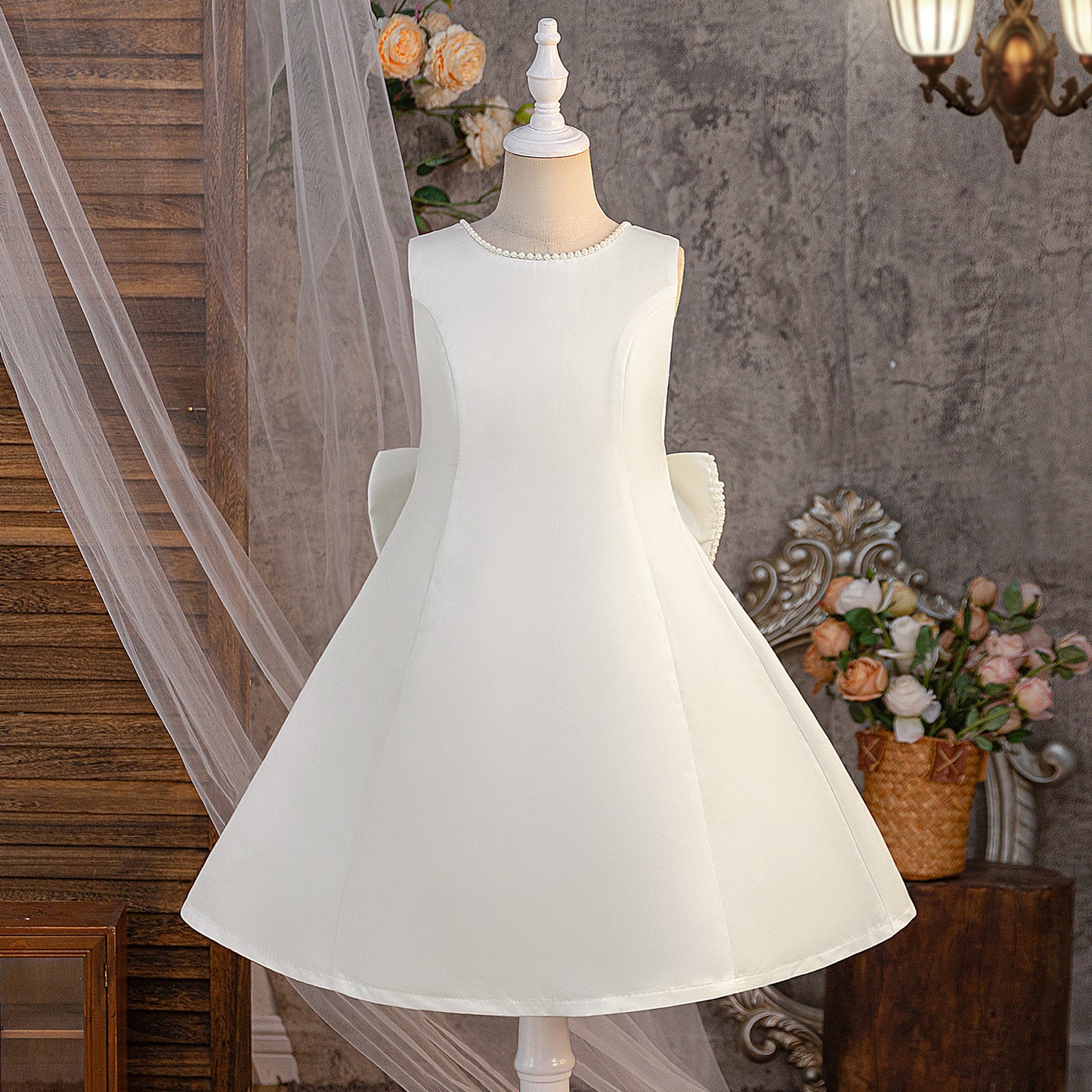White Pearl Children's Dress