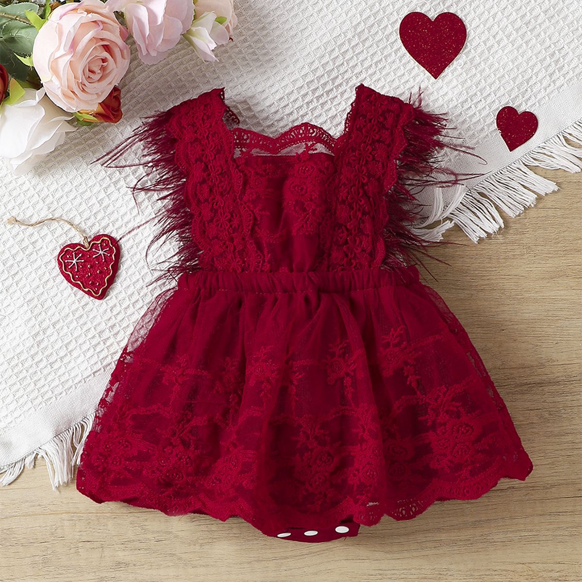 Infant Lace Christmas Dress