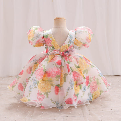 Floral children's party dress