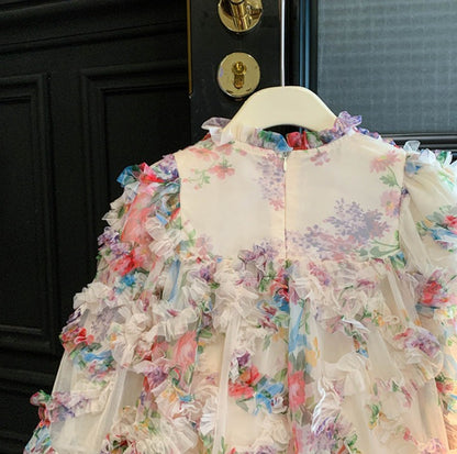 Floral Tulle Children's Dress