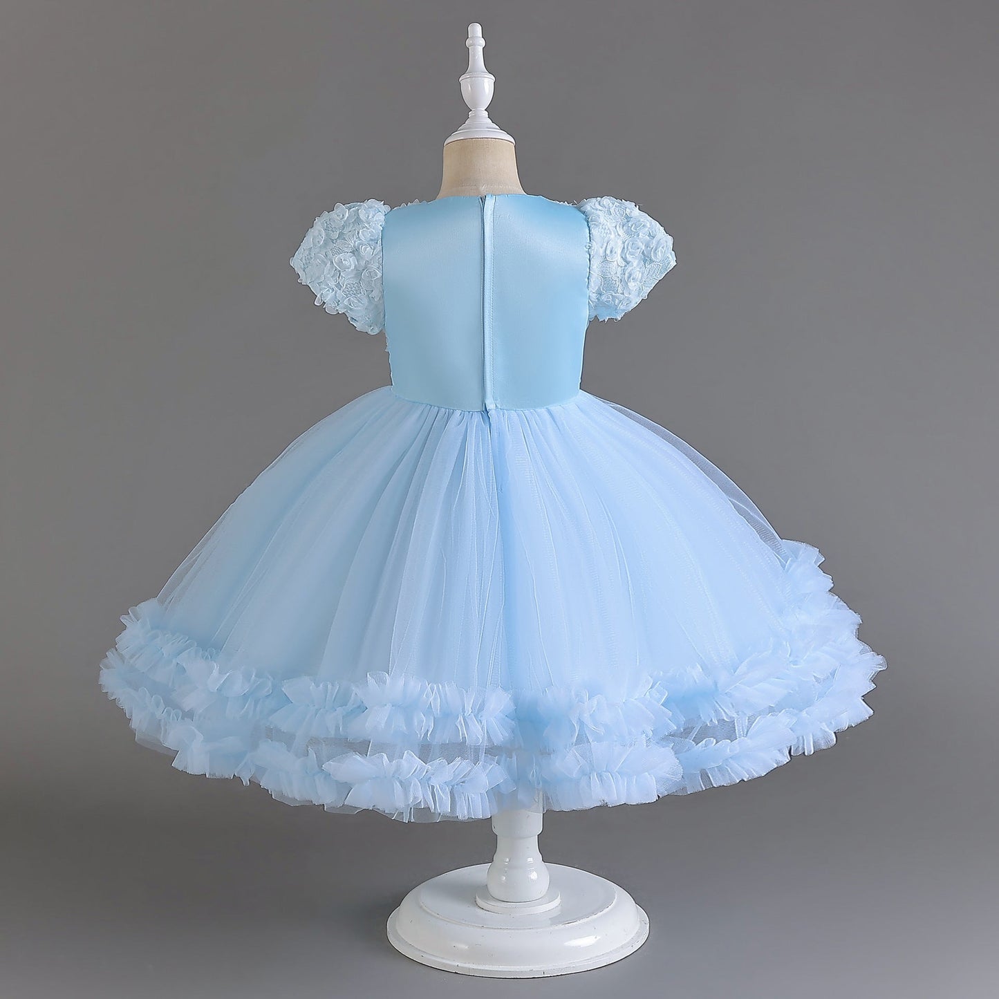 Tulle Flowers Children's Party Dress