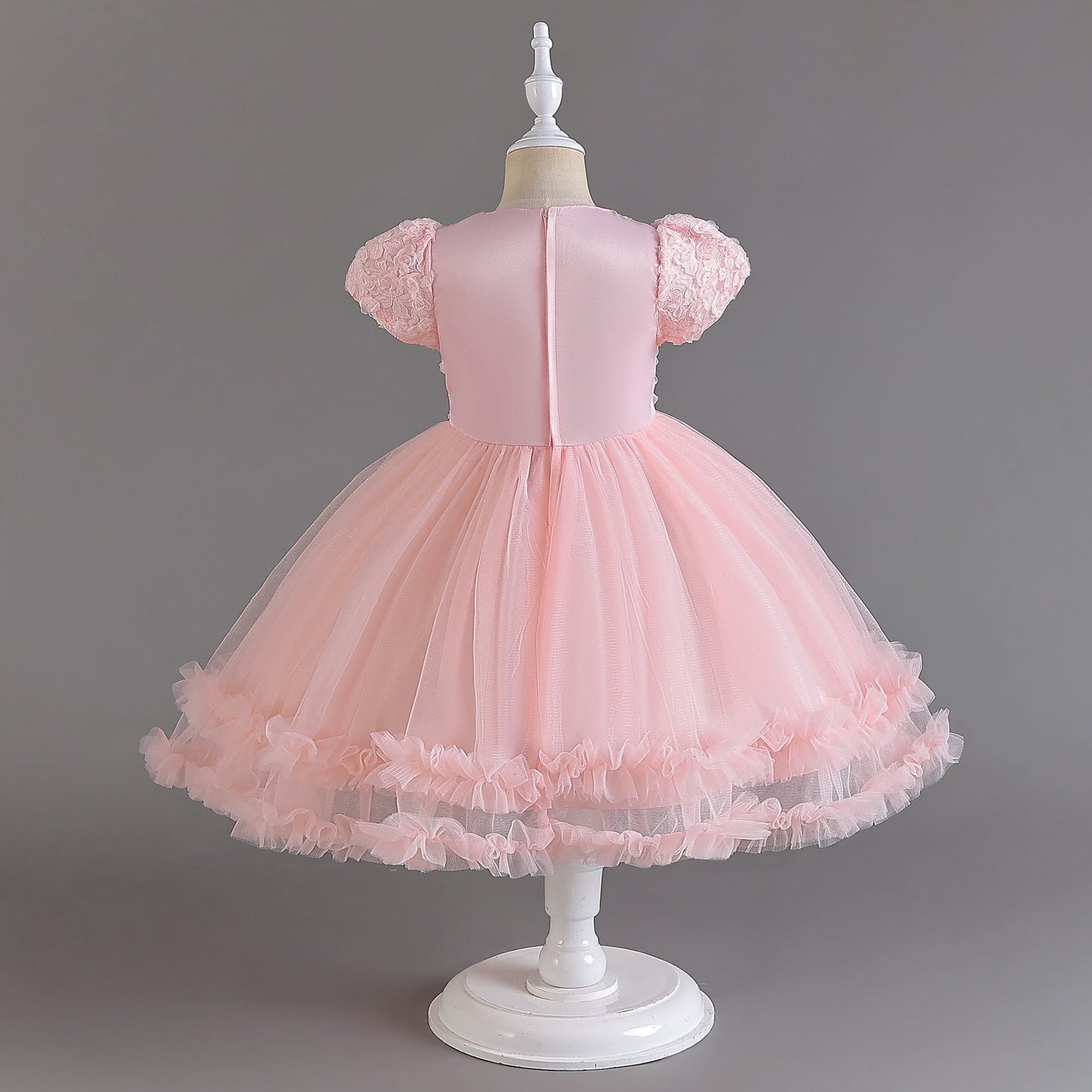 Tulle Flowers Children's Party Dress