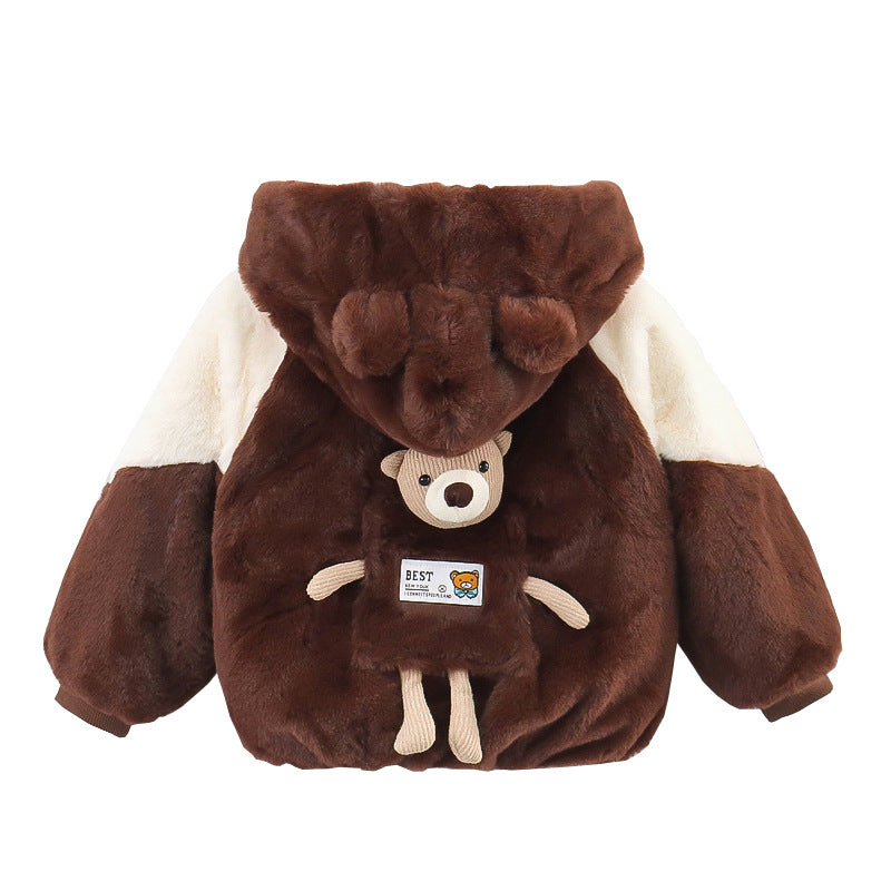 Children's Plush Teddy Bear Coat