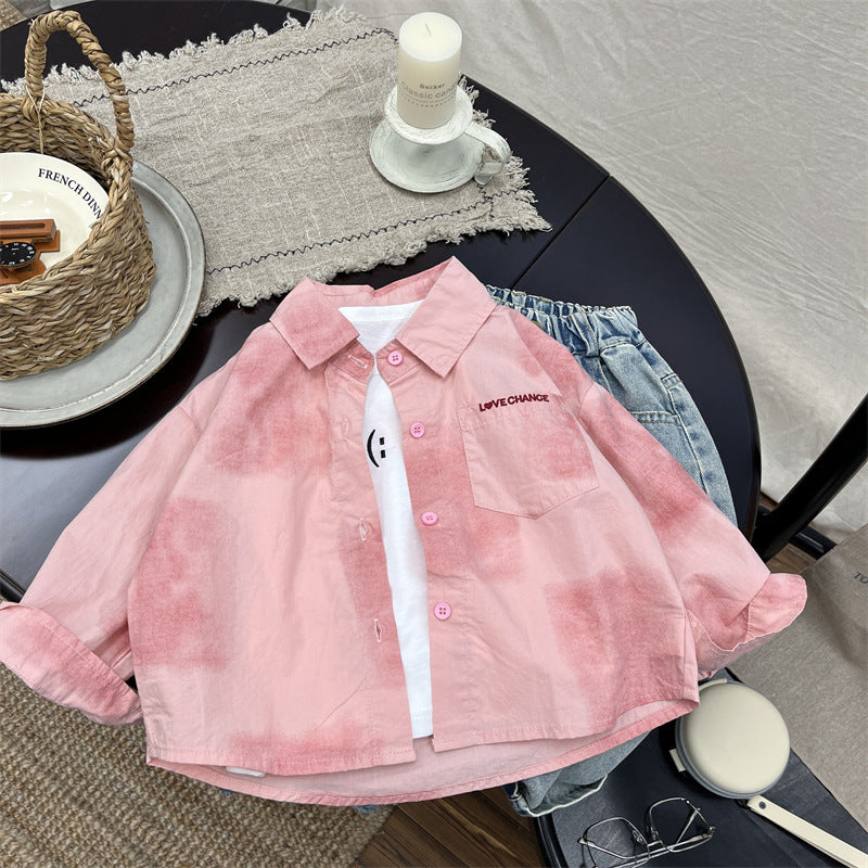 Pink Pocket Children's Shirt