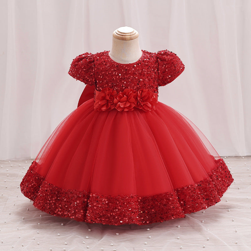 Children's Bright Flowers Dress