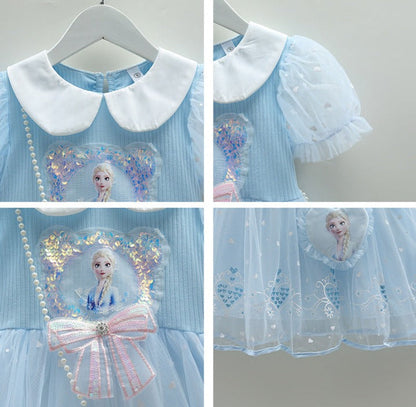 Children's Tulle Elsa Frozen Dress