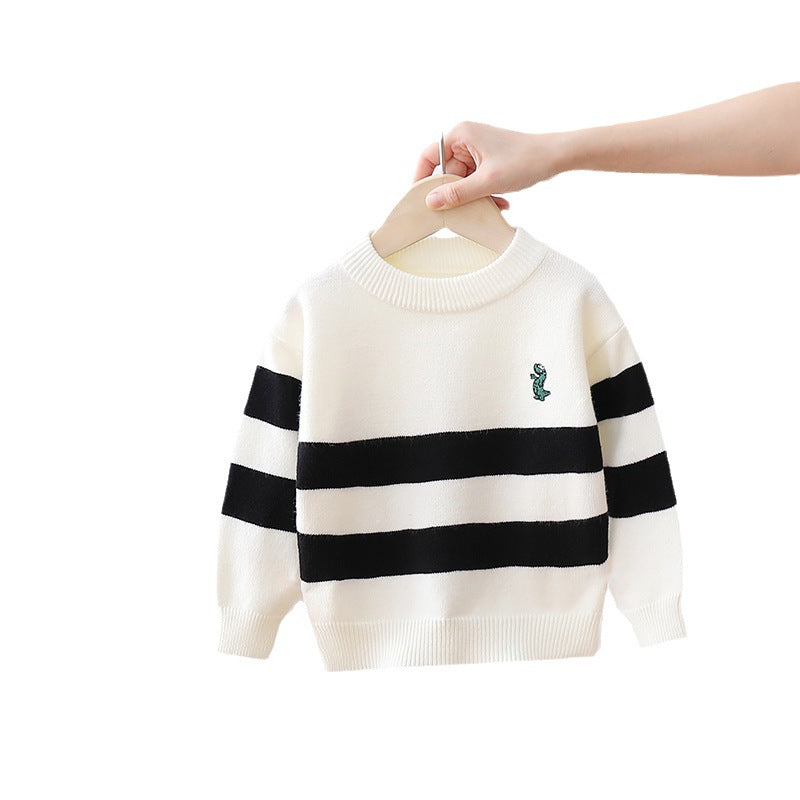 Men's Children's Dino Stripes Sweater