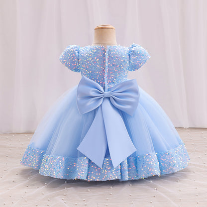 Children's Bright Flowers Dress