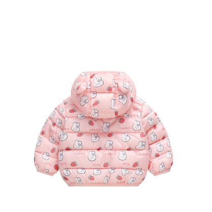 Puffer Children's Jacket Ear Prints