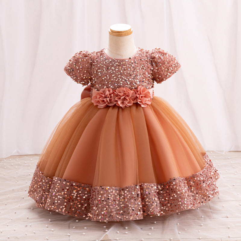 Children's Bright Flowers Dress