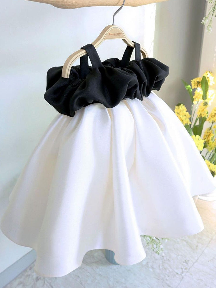 White and Black Party Dress