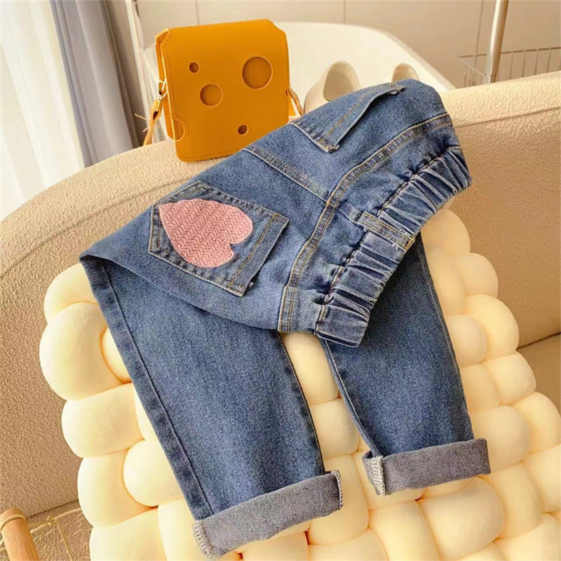 Girls' Jeans Heart