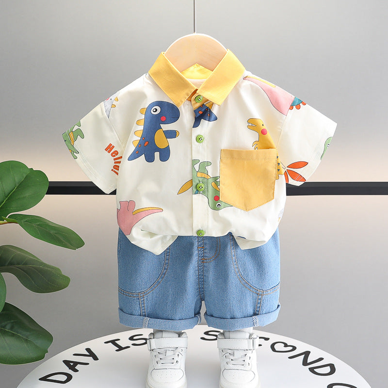 Children's Polo Shirt and Jeans Set