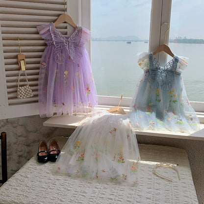 Children's Floral and Wing Dress