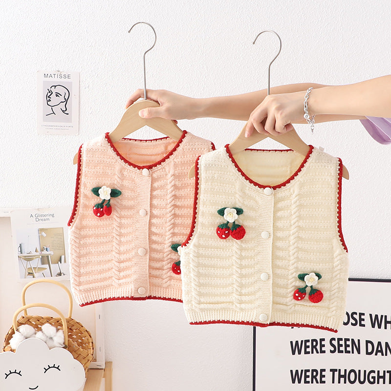 Cerejinha Women's Knitted Children's Vest