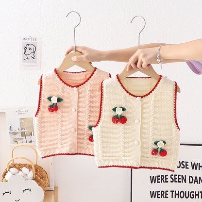 Cerejinha Women's Knitted Children's Vest