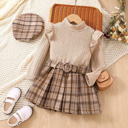 Girls' Plaid Set