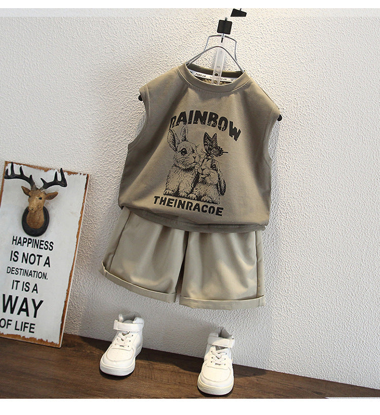 Men's Children's Bunny Tank Top Set