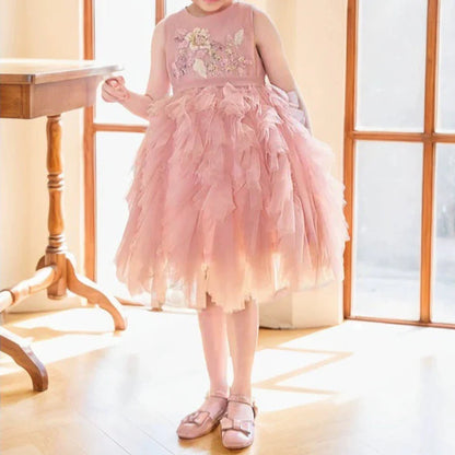 Children's Dress Florers Shiny and Tulle