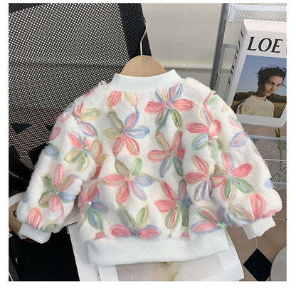 Women's Children's Jacket Flowers