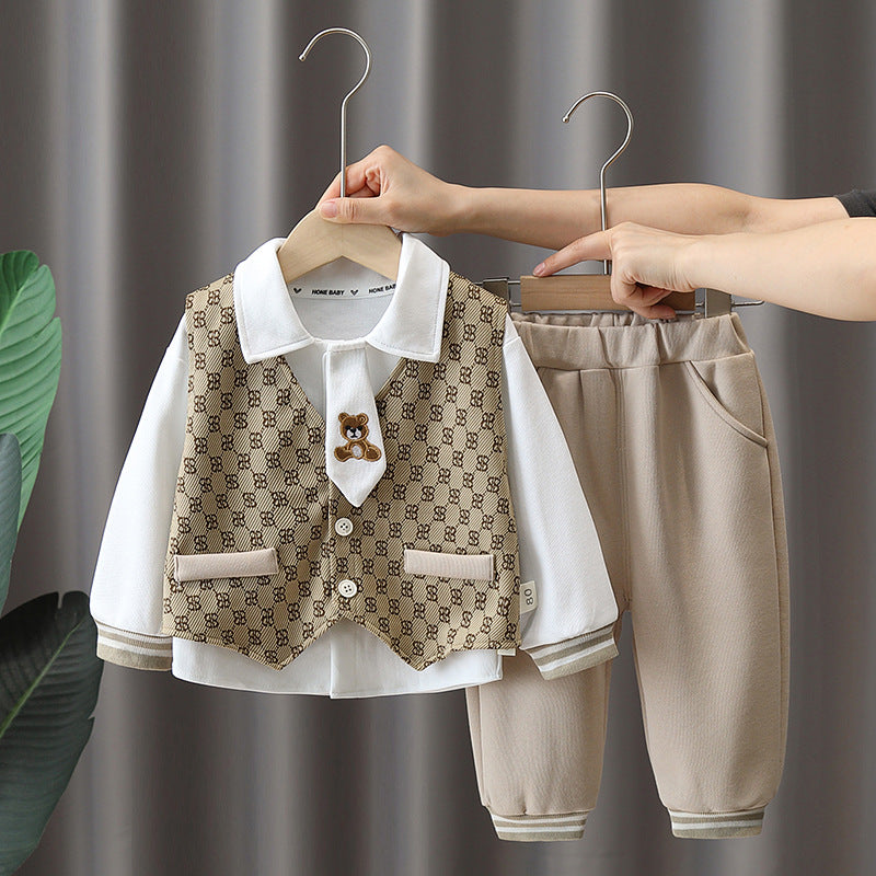 Boys' 3-Piece Set with Tie