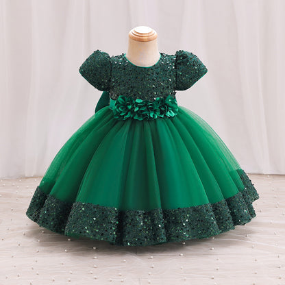 Children's Bright Flowers Dress