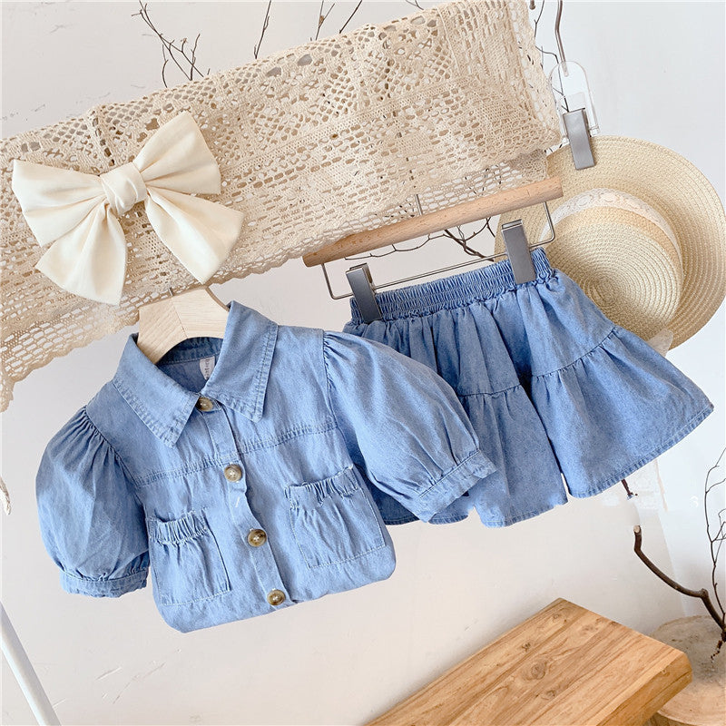 Girls' Infant Set Jeans Pockets