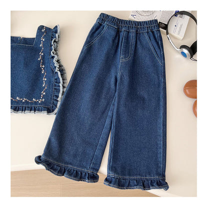 Girls' Infant Set 3 Pieces Jeans