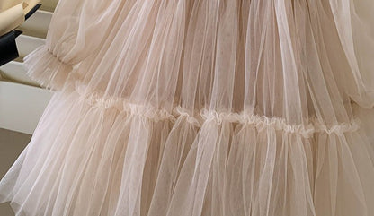 Children's Tulle Lace and Pearls Dress