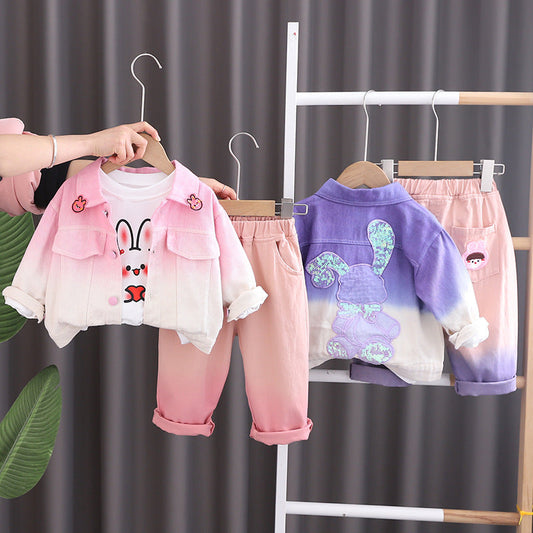 Children's Girl's 3-Piece Bunny Set