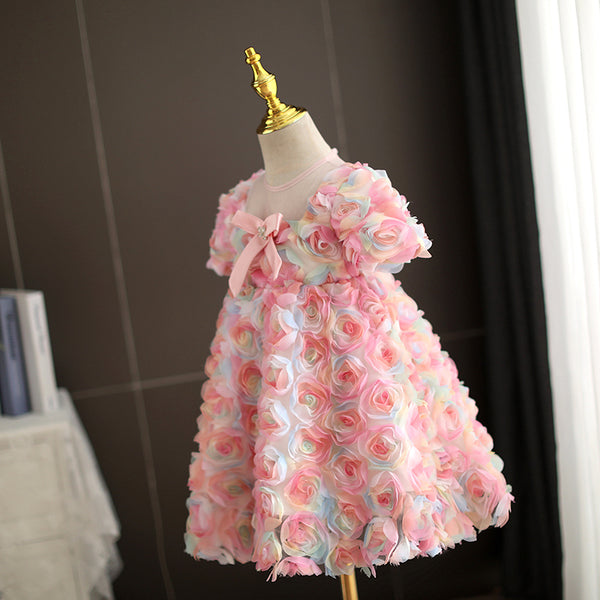 Pink Flowers Children's Dress