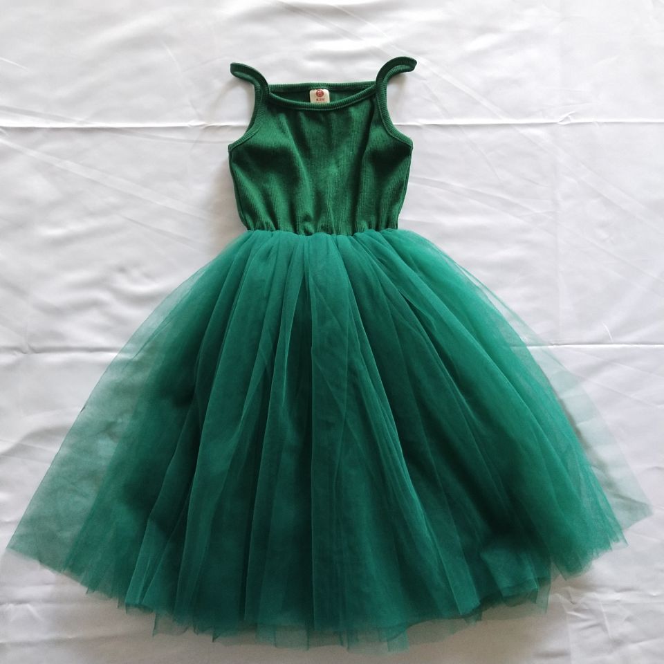 Children's Dress with Tulle Straps