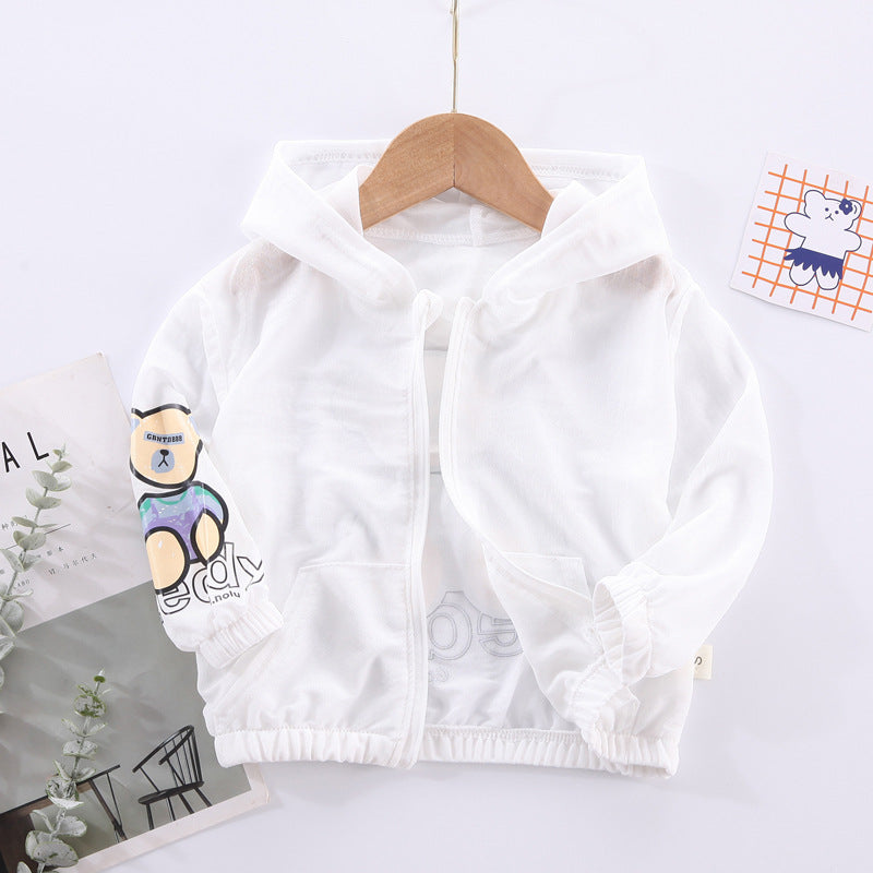 Children's Bear Zipper Blouse