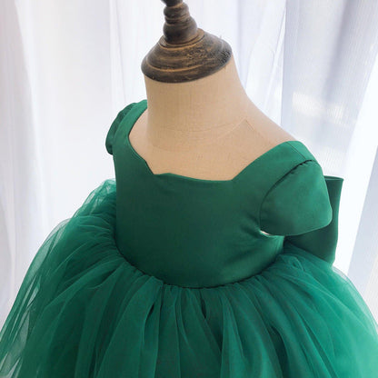 Children's Tulle and Bow Party Dress