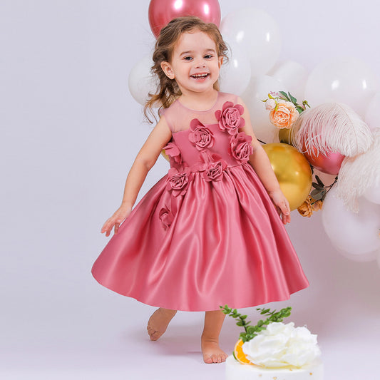 Little Flowers Children's Party Dress