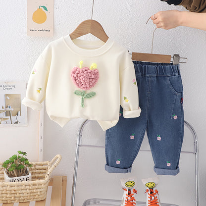 Children's Set Flowers and Jeans