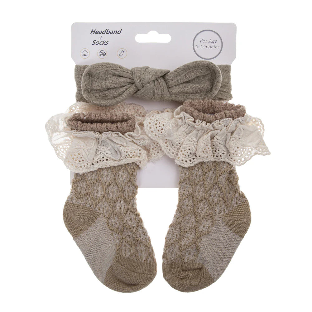 Children's Socks + Headband