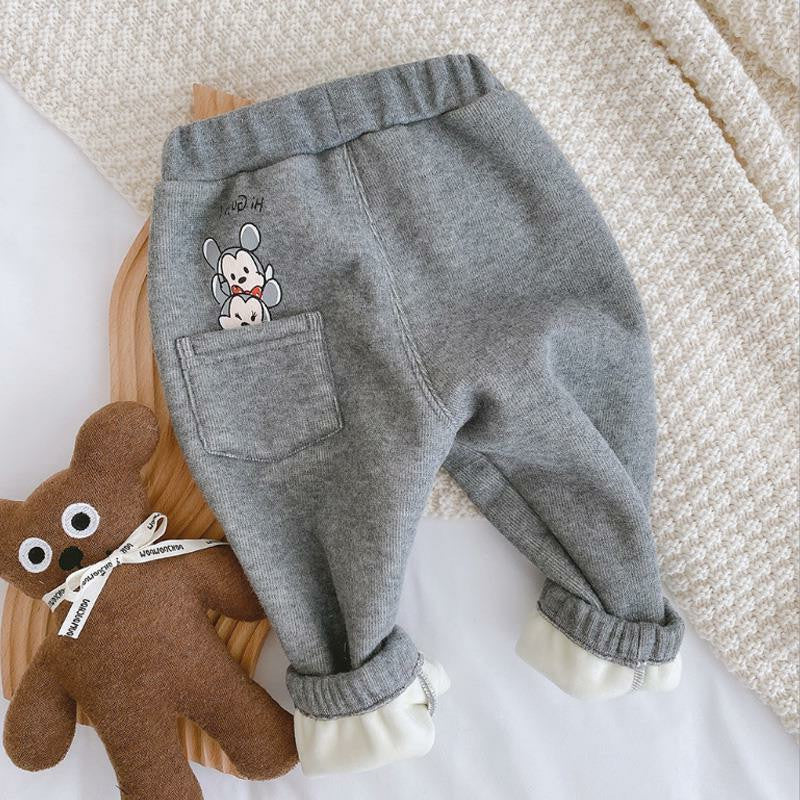 Children's Pants with Teddy Bear Pocket