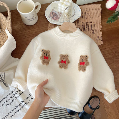 Children's Knitting Winter Teddy Bears