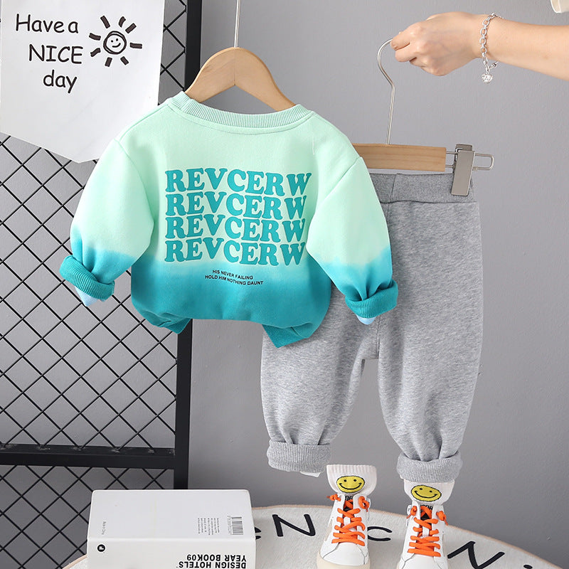 Children's Men's Winter Sweatshirt Set