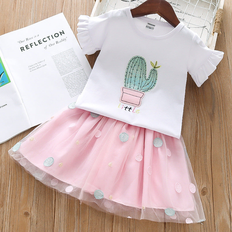 Girl's Infant Set Cactus Tulle