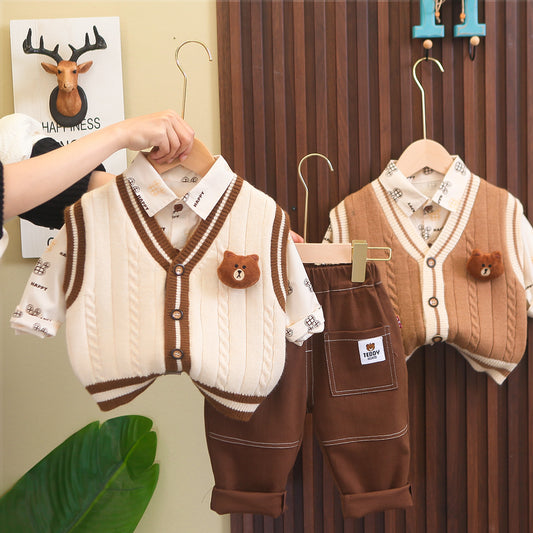 Men's Children's Set 3 Piece Teddy Bear