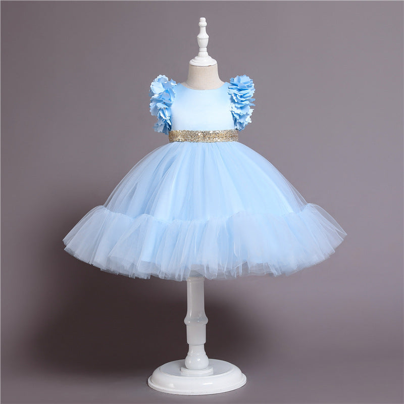 Puff Sleeve Tulle Party Dress