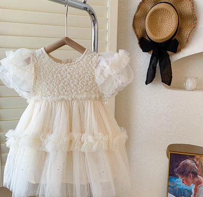 Children's Puffy Tulle Party Dress