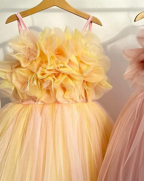 Tulle Flowers Children's Party Dress