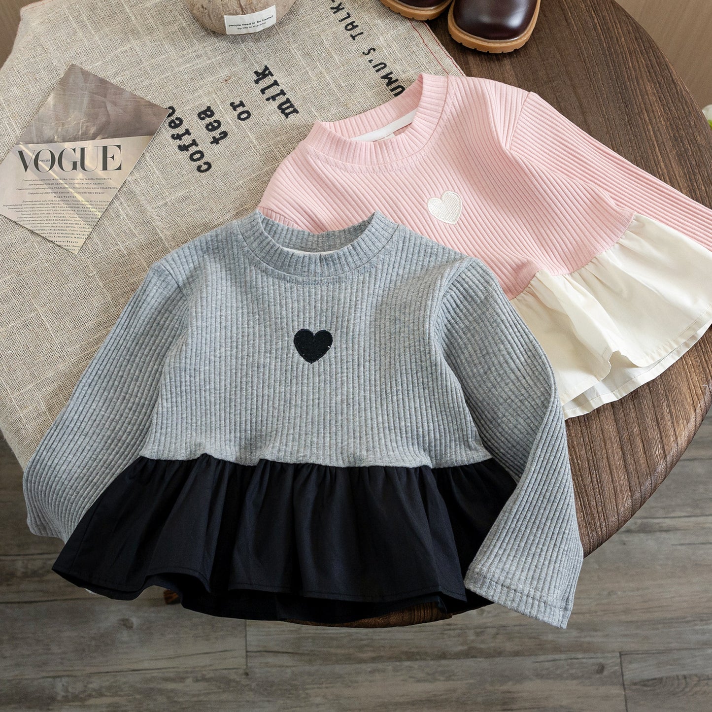 Women's Children's Blouse Little Heart