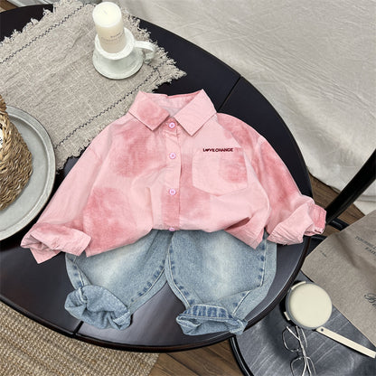 Pink Pocket Children's Shirt