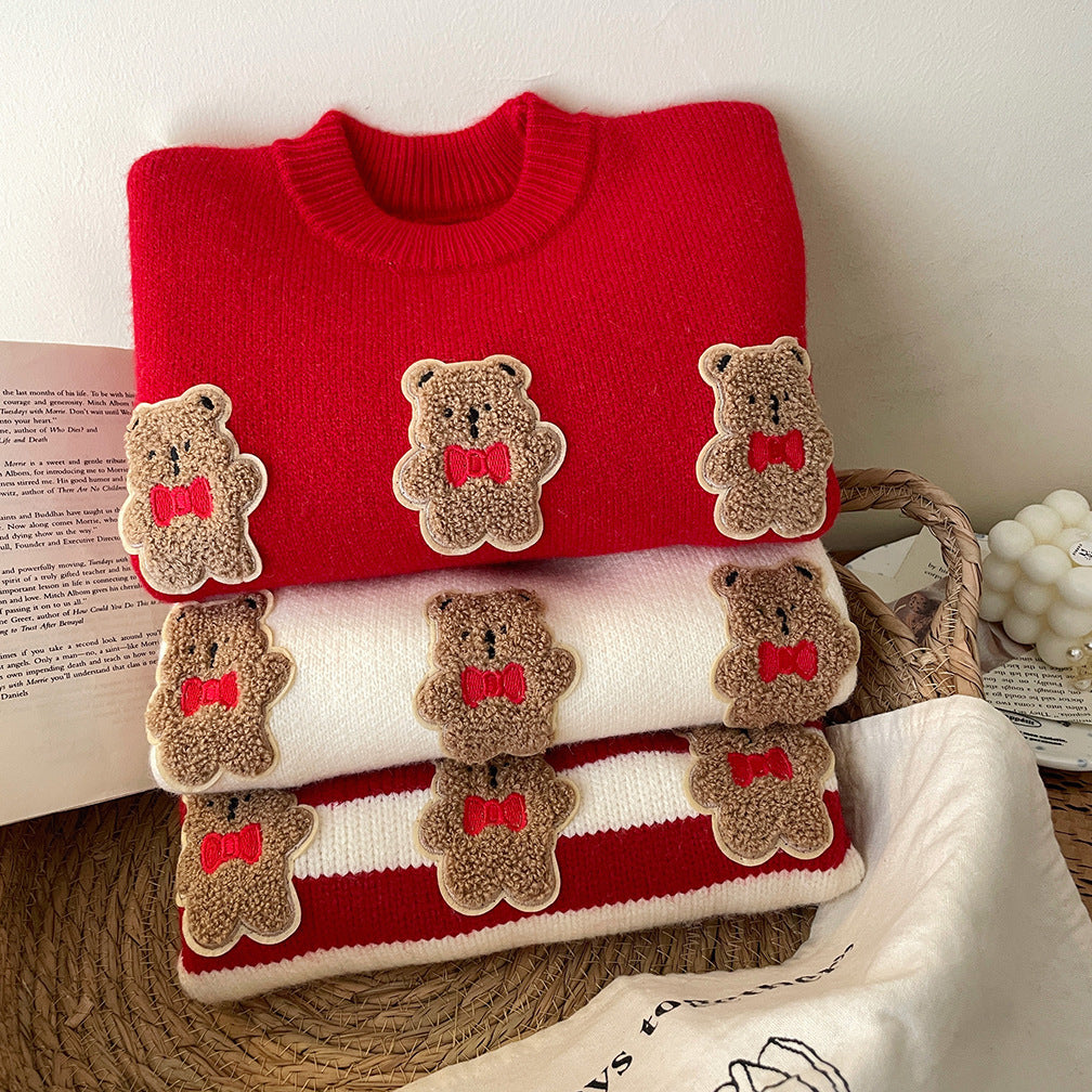 Children's Knitting Winter Teddy Bears